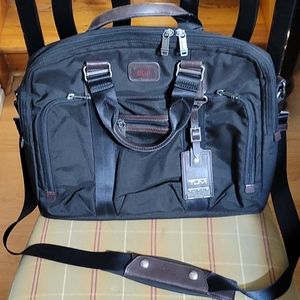 TUMI alpha bravo nylon black laptop bag